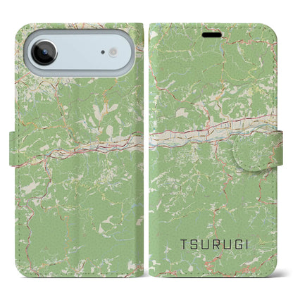 【つるぎ（徳島県）】地図柄iPhoneケース（手帳タイプ）