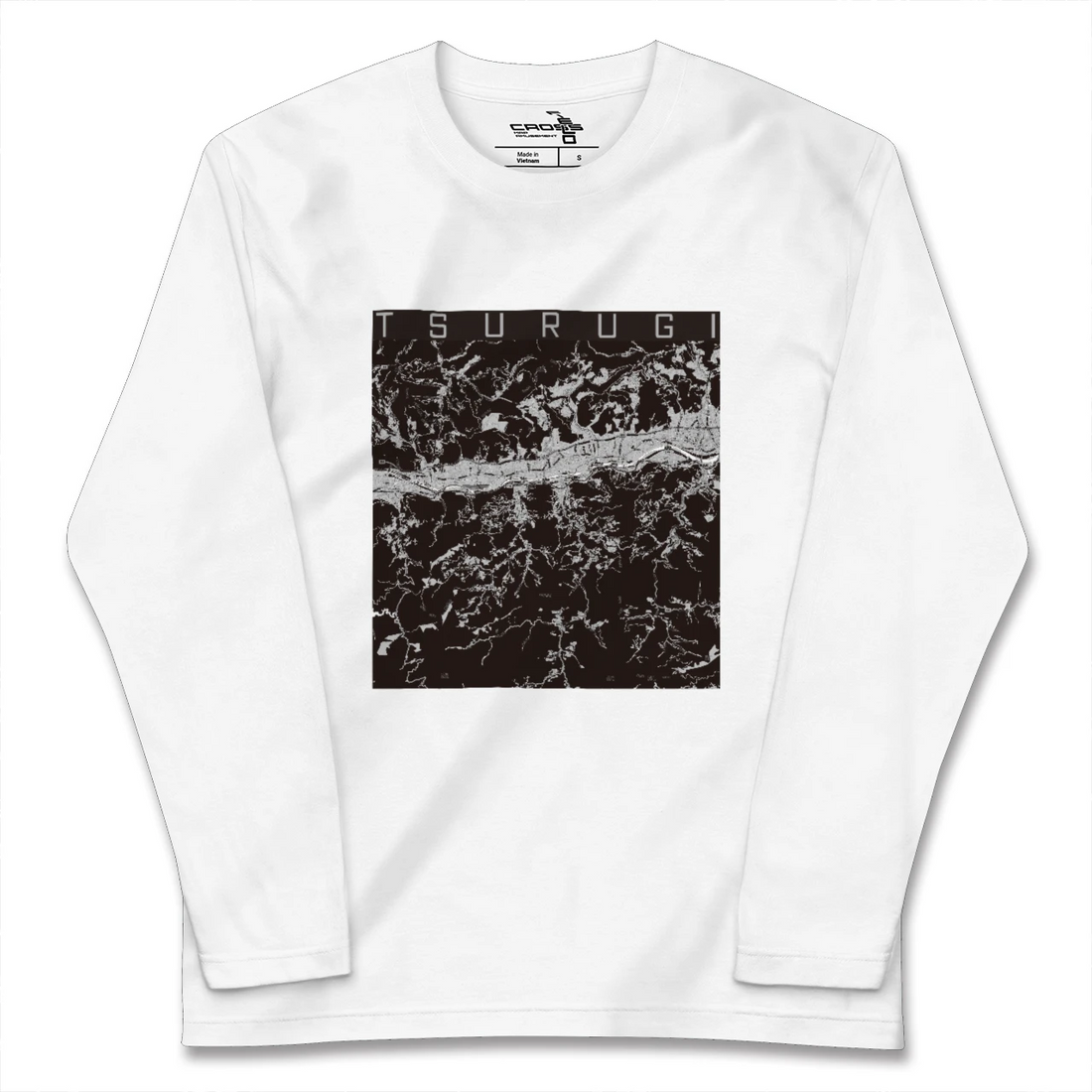 【つるぎ（徳島県）】地図柄ロングスリーブTシャツ