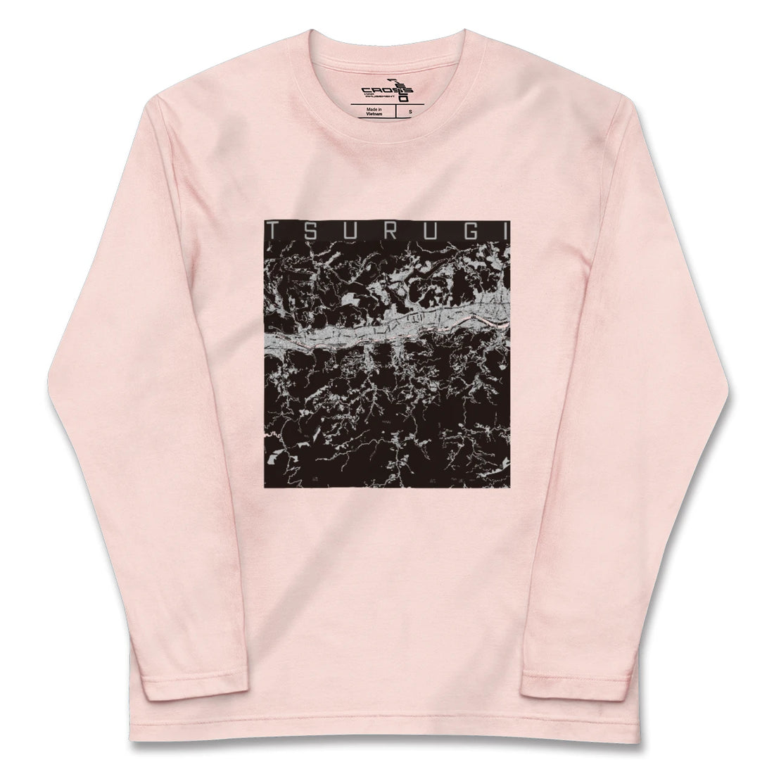 【つるぎ(徳島県)】地図柄ロングスリーブTシャツ