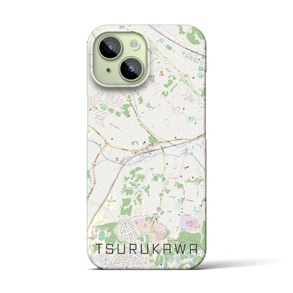 【鶴川（東京都）】地図柄iPhoneケース（バックカバータイプ）