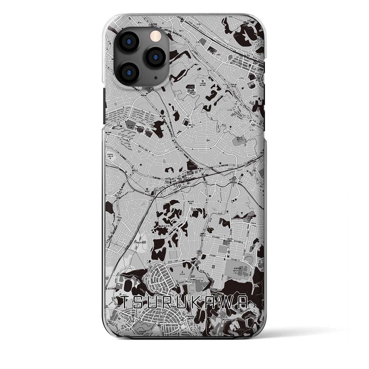 【鶴川（東京都）】地図柄iPhoneケース（クリアタイプ）