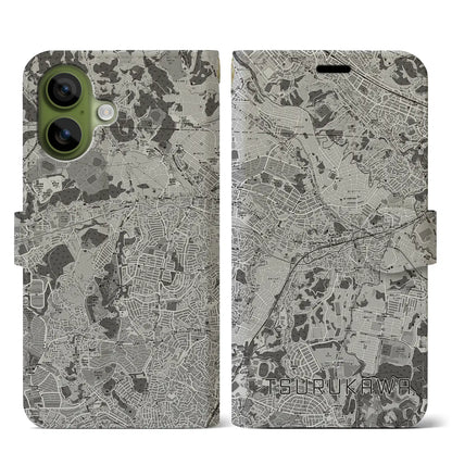 【鶴川（東京都）】地図柄iPhoneケース（手帳タイプ）