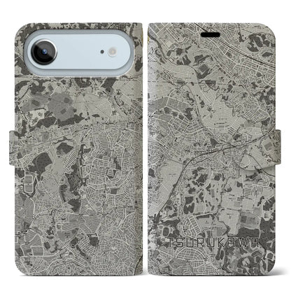 【鶴川（東京都）】地図柄iPhoneケース（手帳タイプ）