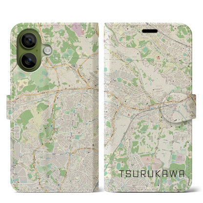 【鶴川（東京都）】地図柄iPhoneケース（手帳タイプ）