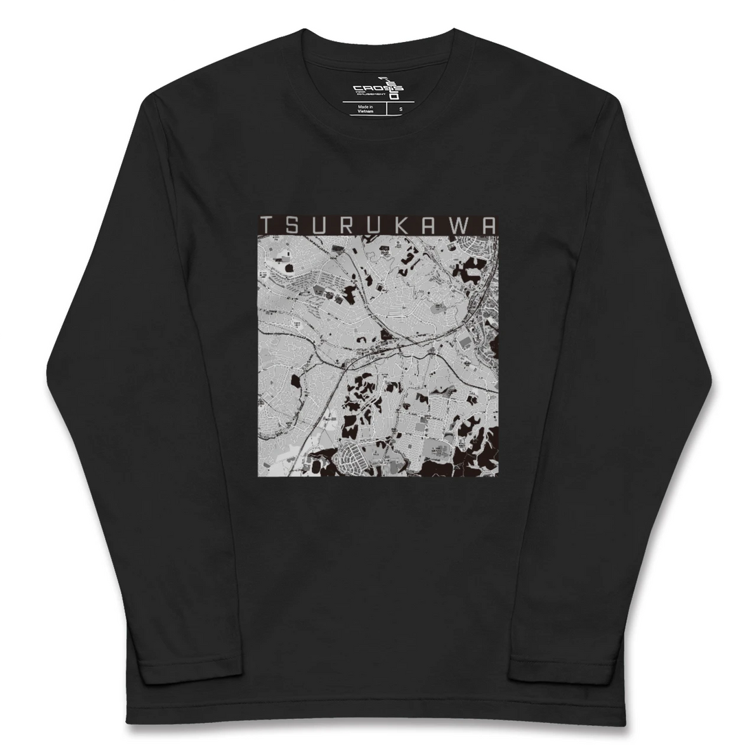 【鶴川(東京都)】地図柄ロングスリーブTシャツ