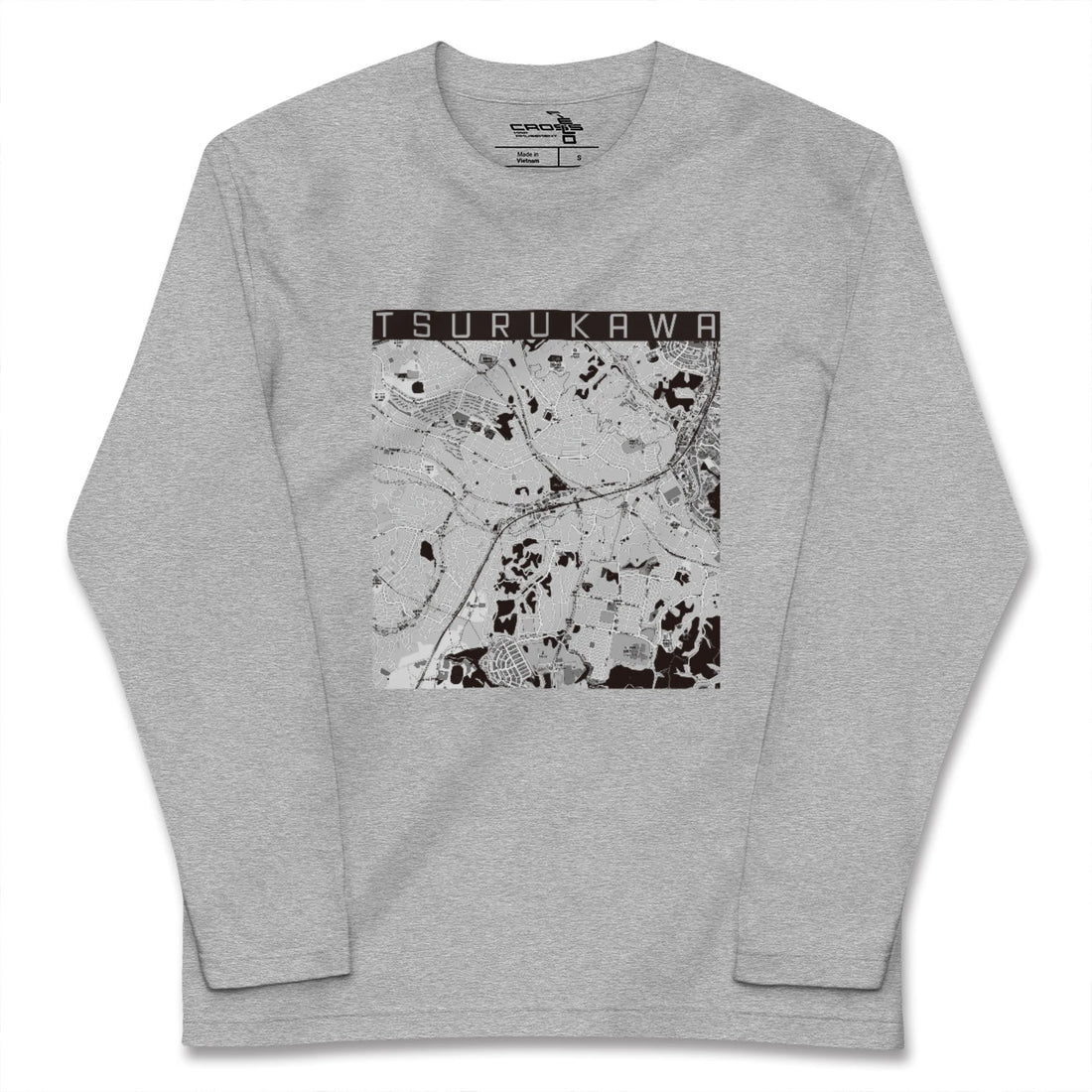 【鶴川(東京都)】地図柄ロングスリーブTシャツ
