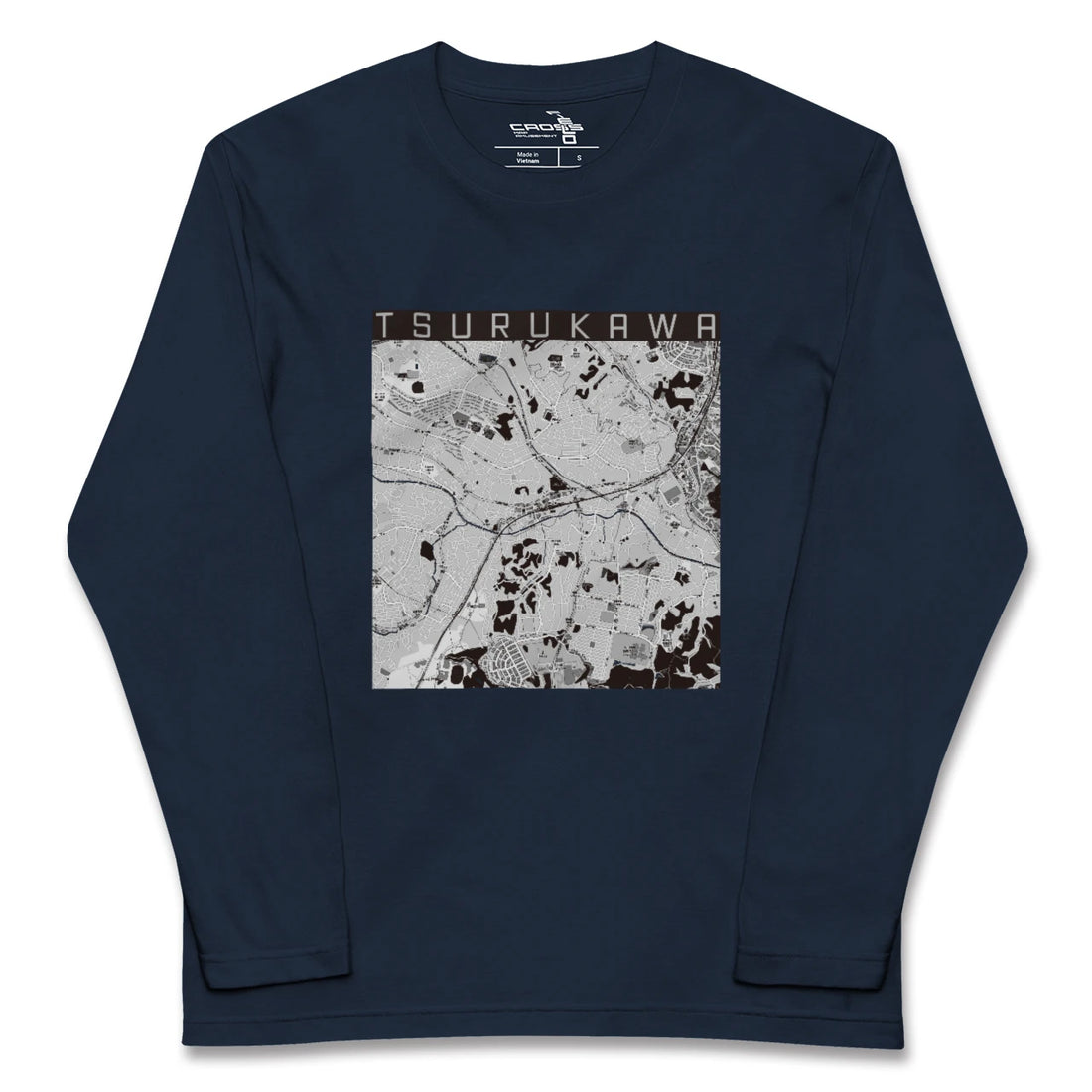 【鶴川(東京都)】地図柄ロングスリーブTシャツ