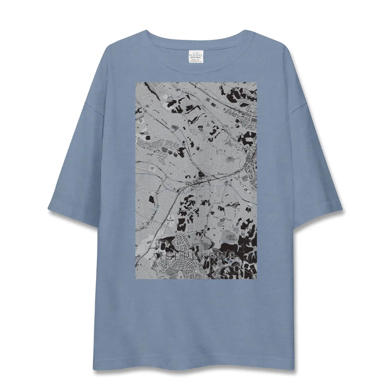 【鶴川（東京都）】地図柄ビッグシルエットTシャツ