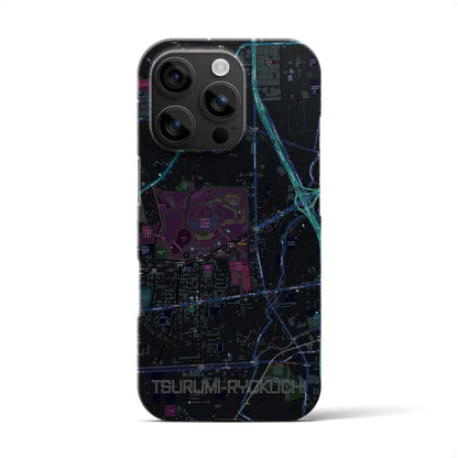 【鶴見緑地（大阪府）】地図柄iPhoneケース（バックカバータイプ）