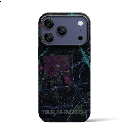 【鶴見緑地（大阪府）】地図柄iPhoneケース（バックカバータイプ）