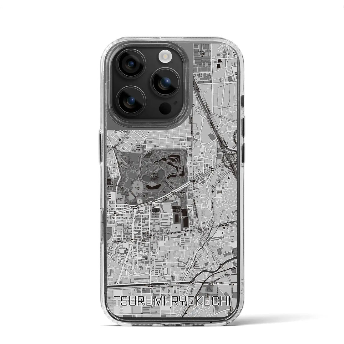 【鶴見緑地（大阪府）】地図柄iPhoneケース（MagSafeタイプ）