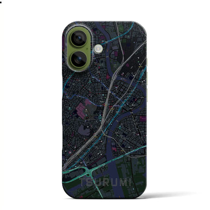 【鶴見（神奈川県）】地図柄iPhoneケース（バックカバータイプ）