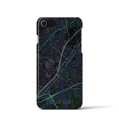 【鶴見（神奈川県）】地図柄iPhoneケース（バックカバータイプ）