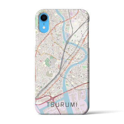 【鶴見（神奈川県）】地図柄iPhoneケース（バックカバータイプ）