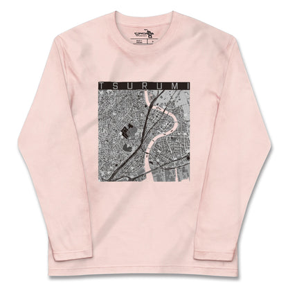 【鶴見（神奈川県）】地図柄ロングスリーブTシャツ