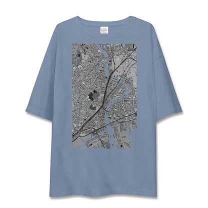 【鶴見（神奈川県）】地図柄ビッグシルエットTシャツ