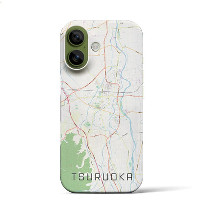 【鶴岡（山形県）】地図柄iPhoneケース（バックカバータイプ）