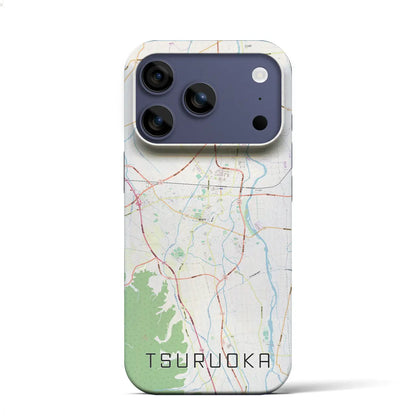 【鶴岡（山形県）】地図柄iPhoneケース（バックカバータイプ）