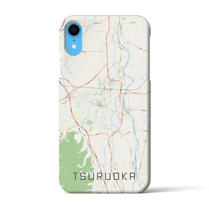 【鶴岡（山形県）】地図柄iPhoneケース（バックカバータイプ）