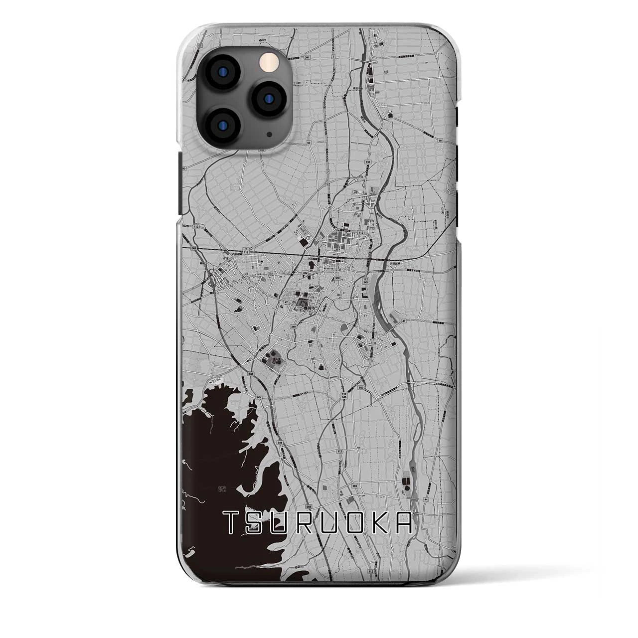 【鶴岡（山形県）】地図柄iPhoneケース（クリアタイプ）