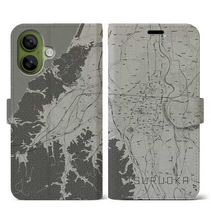 【鶴岡（山形県）】地図柄iPhoneケース（手帳タイプ）