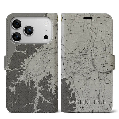 【鶴岡（山形県）】地図柄iPhoneケース（手帳タイプ）