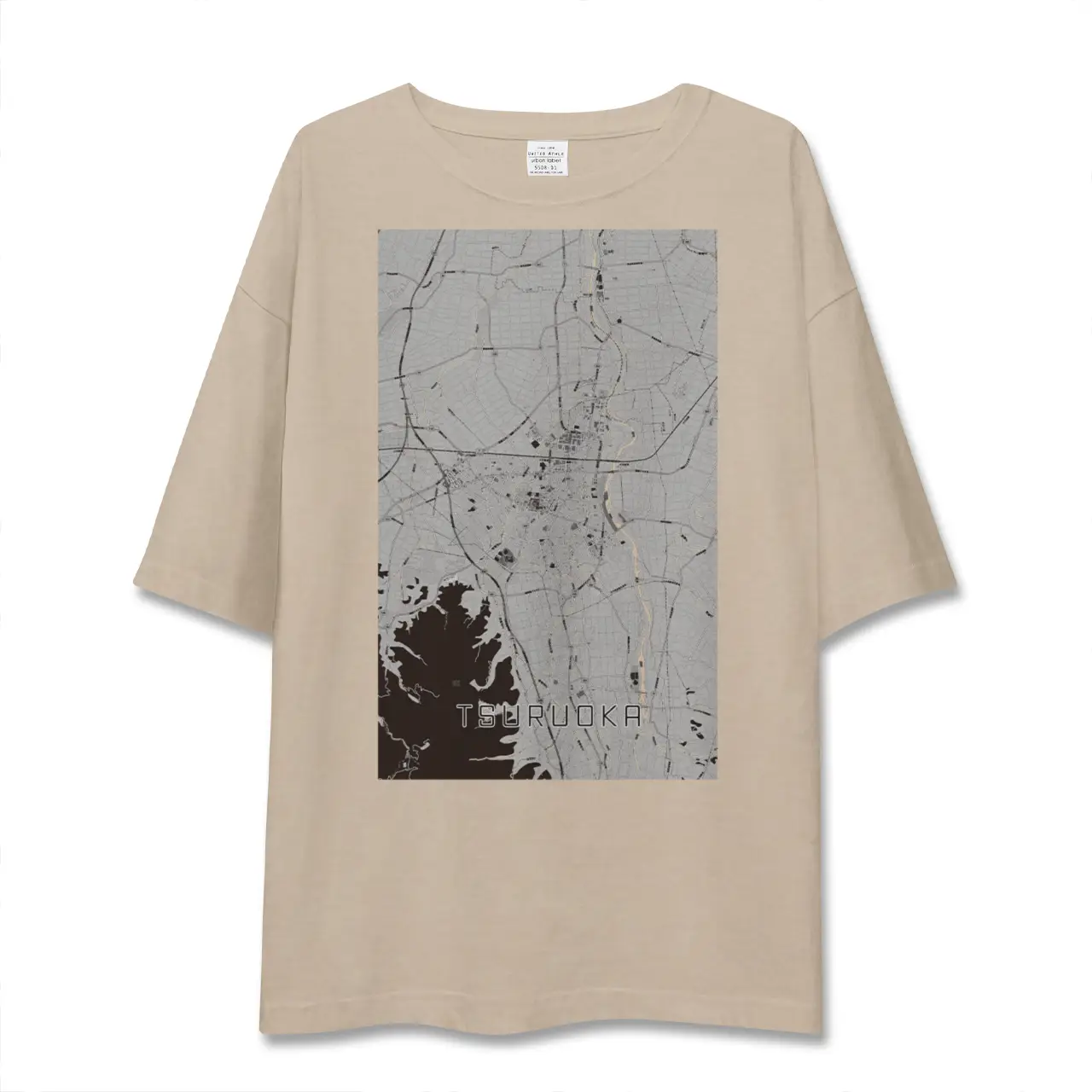 【鶴岡（山形県）】地図柄ビッグシルエットTシャツ