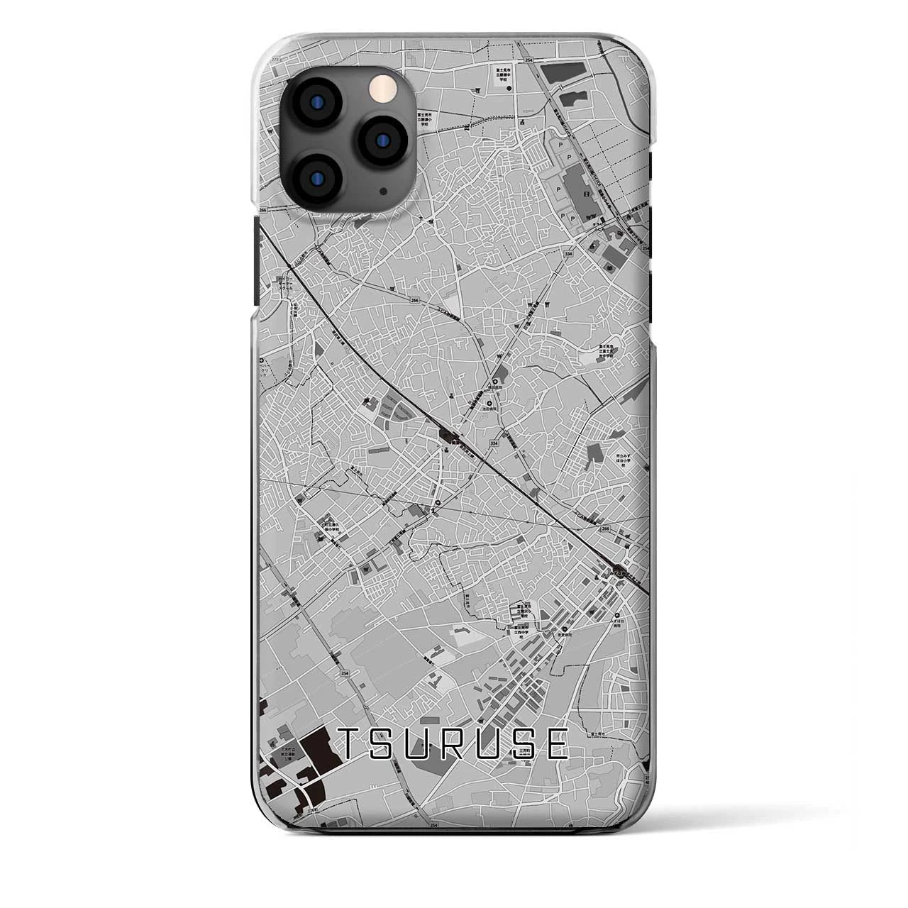 【鶴瀬（埼玉県）】地図柄iPhoneケース（クリアタイプ）