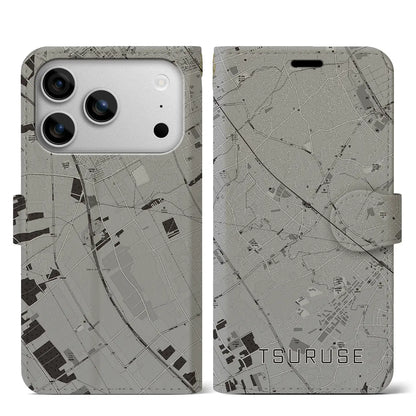 【鶴瀬（埼玉県）】地図柄iPhoneケース（手帳タイプ）