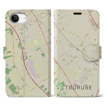 【鶴瀬（埼玉県）】地図柄iPhoneケース（手帳タイプ）