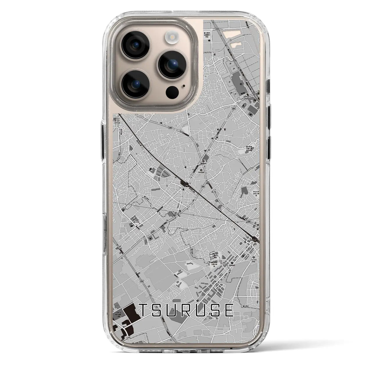 【鶴瀬（埼玉県）】地図柄iPhoneケース（MagSafeタイプ）