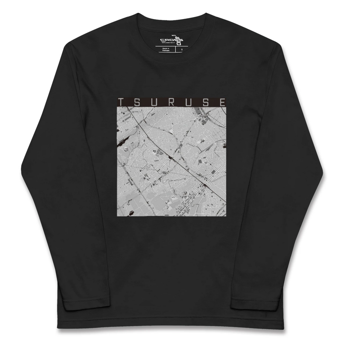 【鶴瀬(埼玉県)】地図柄ロングスリーブTシャツ