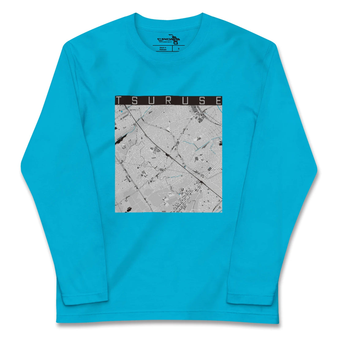 【鶴瀬(埼玉県)】地図柄ロングスリーブTシャツ