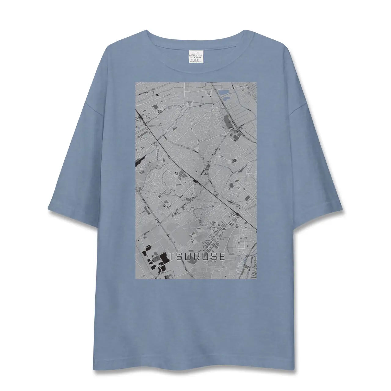 【鶴瀬（埼玉県）】地図柄ビッグシルエットTシャツ