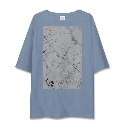 【鶴瀬（埼玉県）】地図柄ビッグシルエットTシャツ