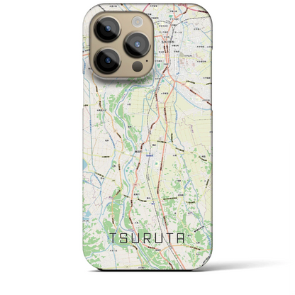 【鶴田（青森県）】地図柄iPhoneケース（バックカバータイプ）