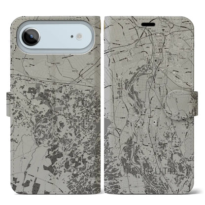 【鶴田（青森県）】地図柄iPhoneケース（手帳タイプ）