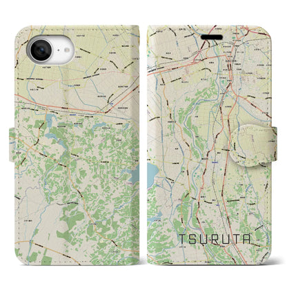 【鶴田（青森県）】地図柄iPhoneケース（手帳タイプ）