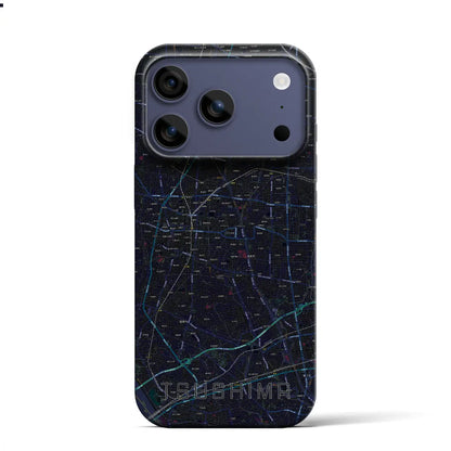 【津島（愛知県）】地図柄iPhoneケース（バックカバータイプ）