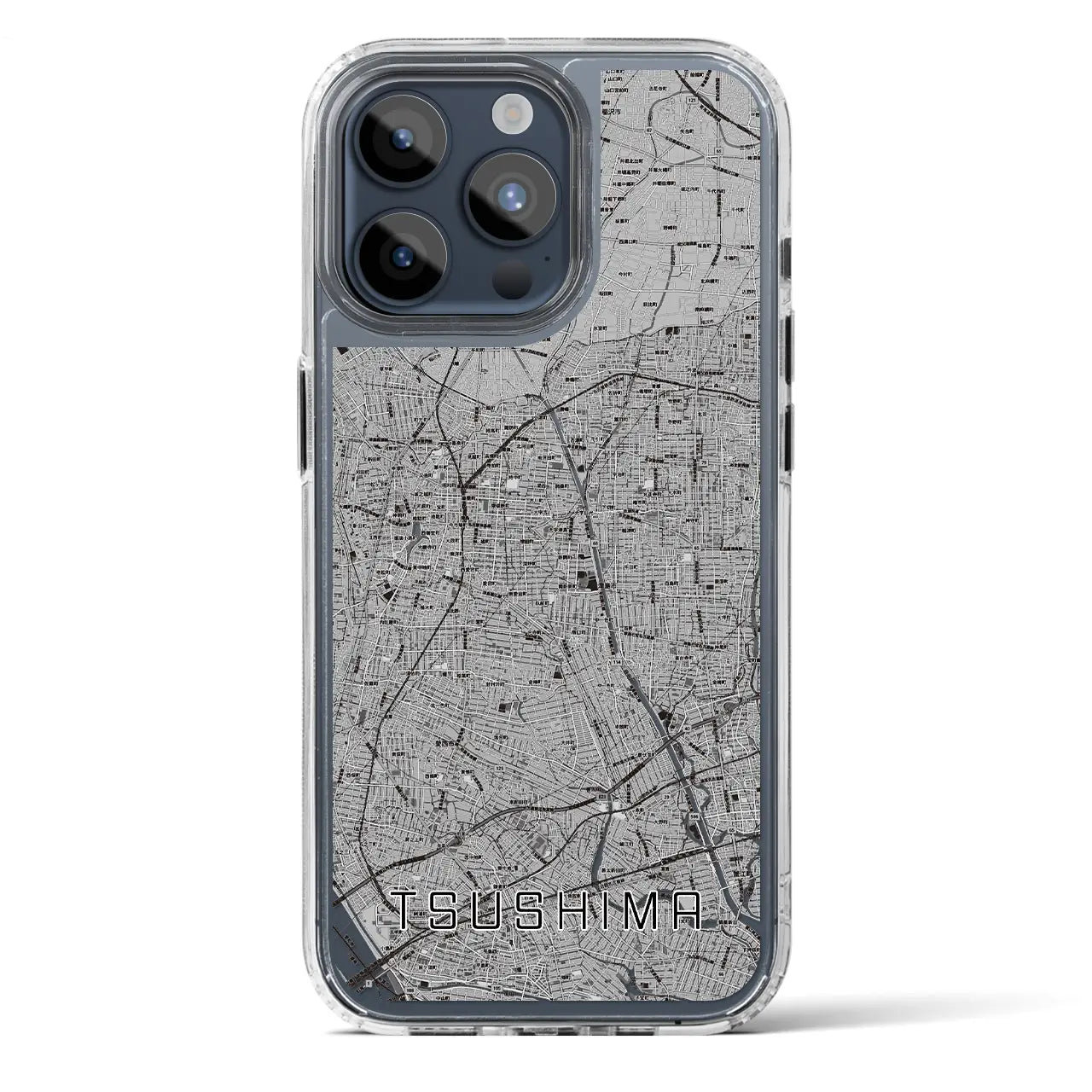 【津島（愛知県）】地図柄iPhoneケース（MagSafeタイプ）
