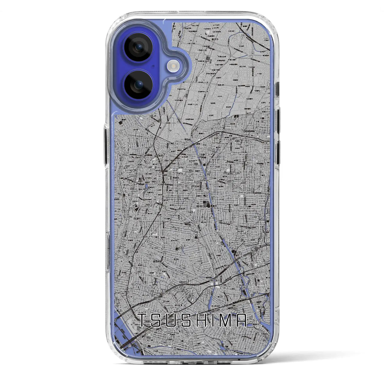 【津島（愛知県）】地図柄iPhoneケース（MagSafeタイプ）