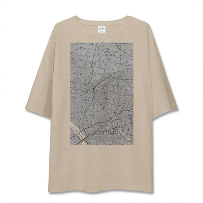 【津島（愛知県）】地図柄ビッグシルエットTシャツ