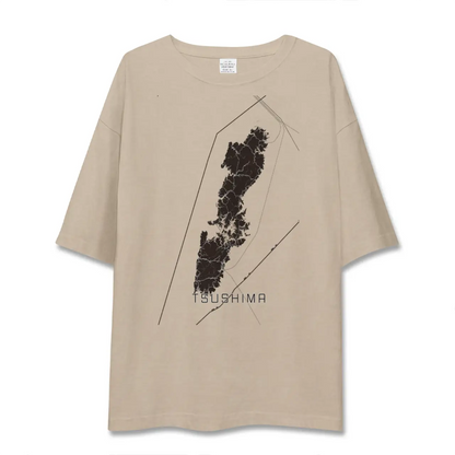 【対馬（長崎県）】地図柄ビッグシルエットTシャツ