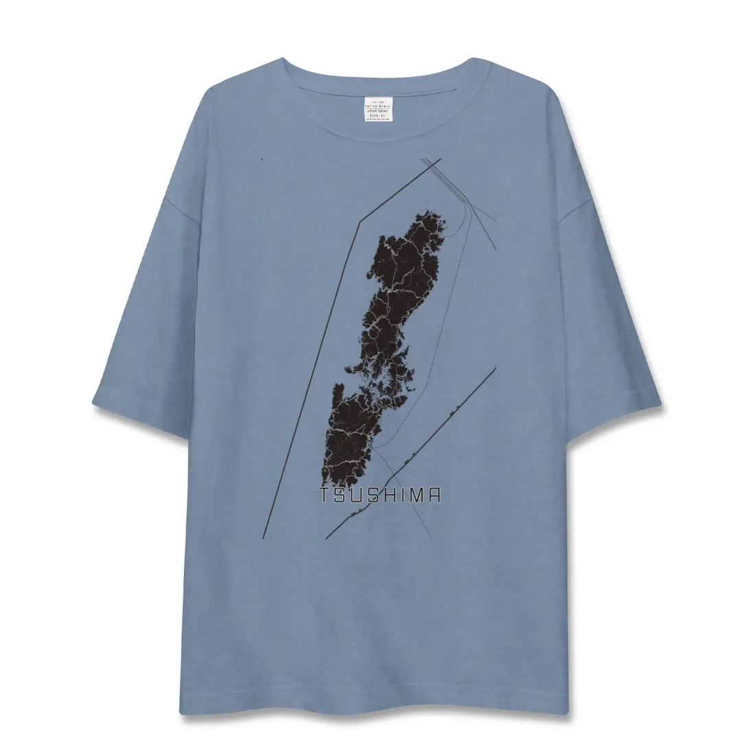 【対馬（長崎県）】地図柄ビッグシルエットTシャツ