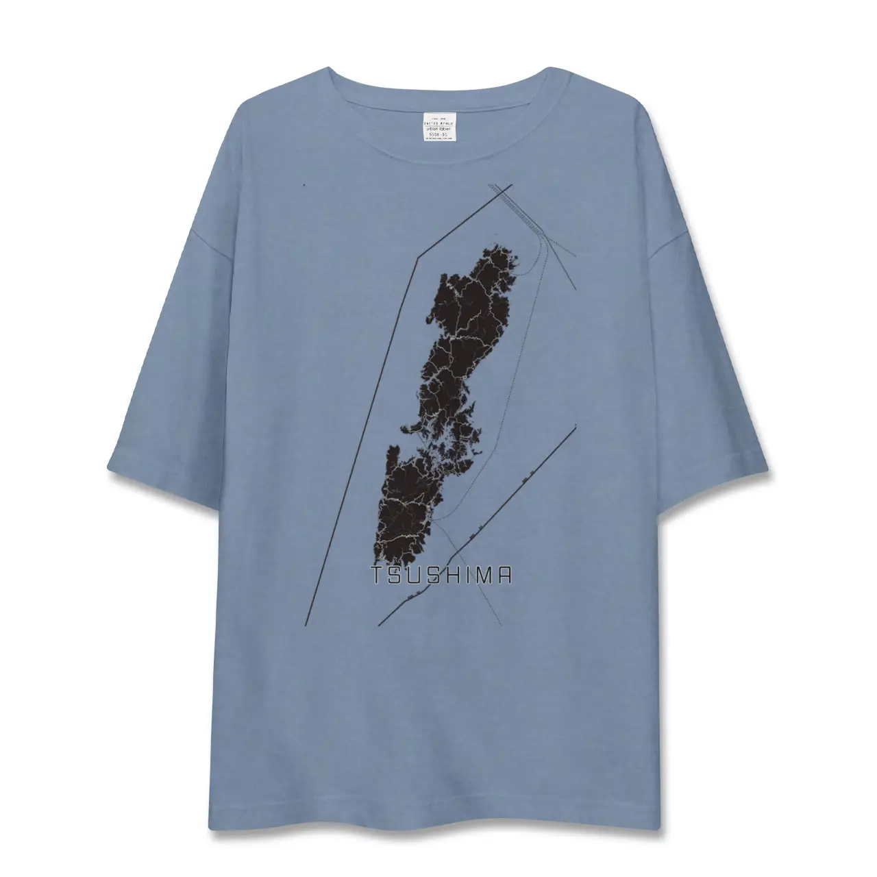 【対馬（長崎県）】地図柄ビッグシルエットTシャツ