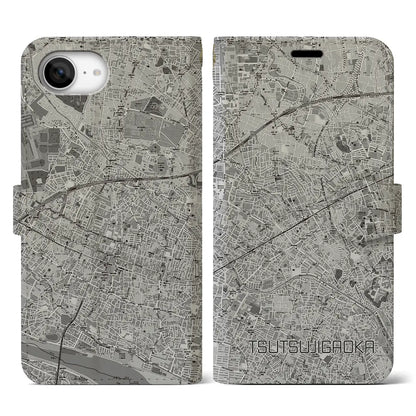 【つつじヶ丘（東京都）】地図柄iPhoneケース（手帳タイプ）