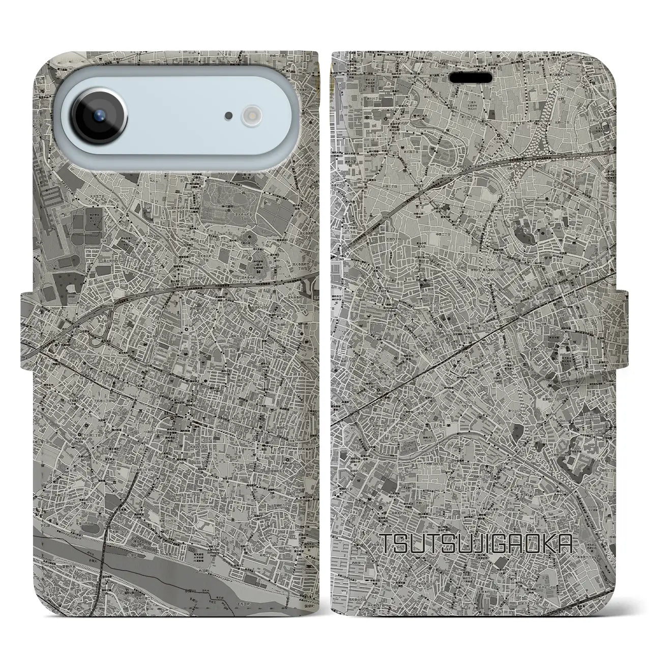 【つつじヶ丘（東京都）】地図柄iPhoneケース（手帳タイプ）