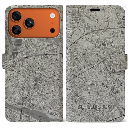 【つつじヶ丘（東京都）】地図柄iPhoneケース（手帳タイプ）