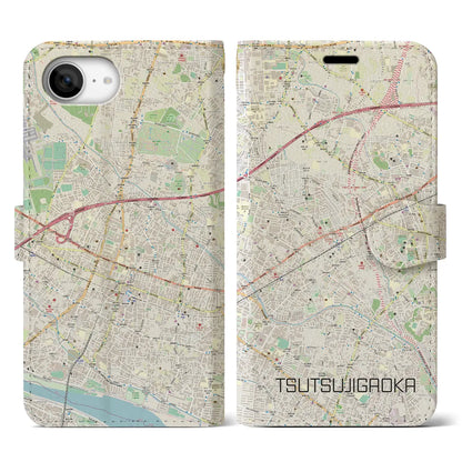 【つつじヶ丘（東京都）】地図柄iPhoneケース（手帳タイプ）