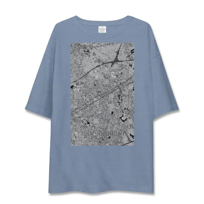 【つつじヶ丘（東京都）】地図柄ビッグシルエットTシャツ